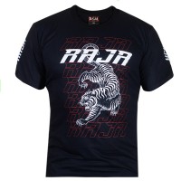 Raja Boxing "Tiger" Футболка Тайский Бокс Хлопок Черная